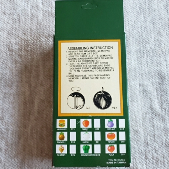 Vintage Die-cut Memo Pad Memo ball - Apple - Picture 7 of 11